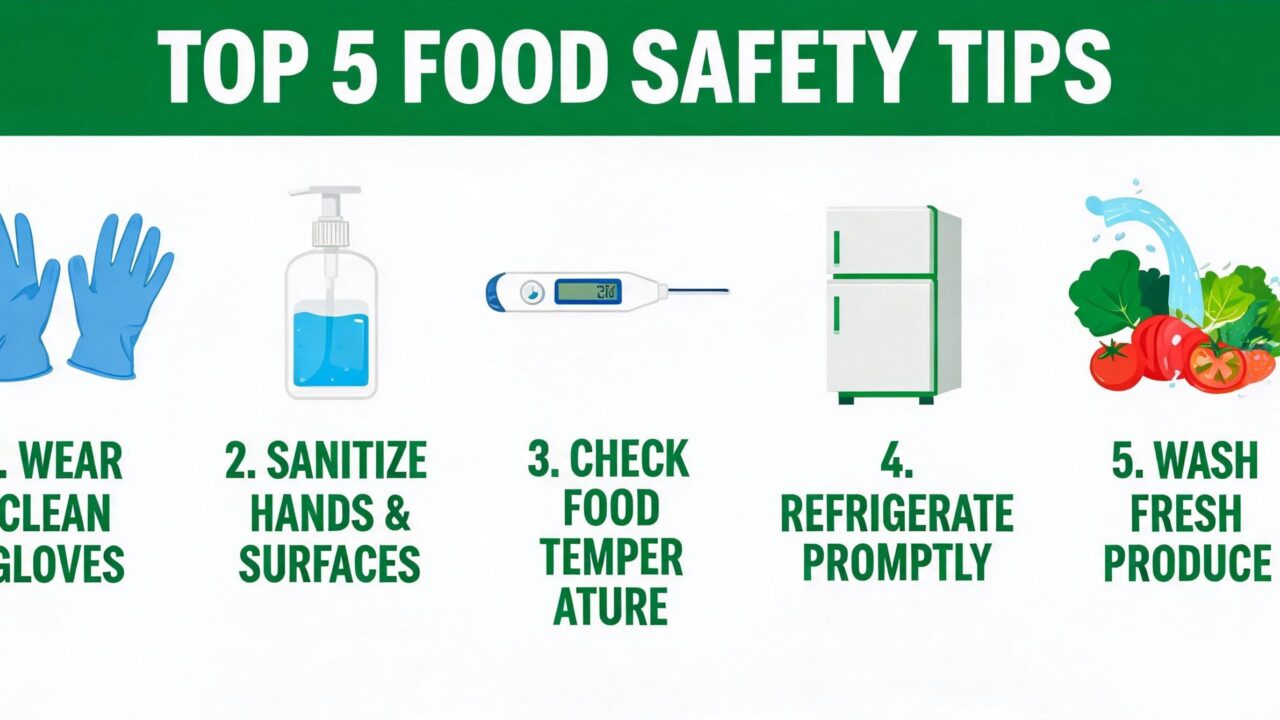 Top 5 Food Safety Tips for Industry