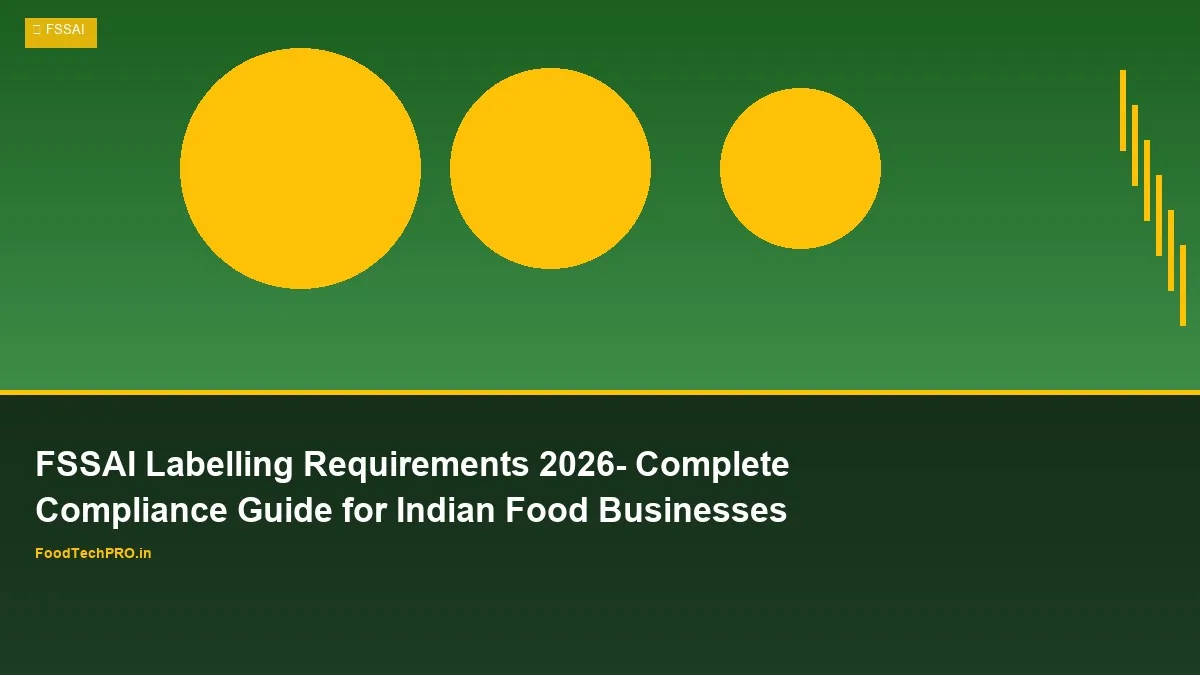 FSSAI Labelling Requirements 2026: Complete Compliance Guide for Indian Food Businesses