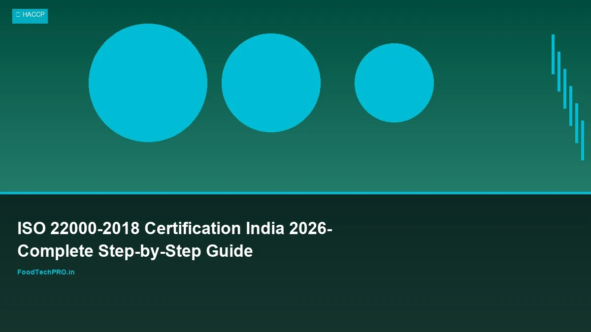 ISO 22000:2018 Certification India 2026: Complete Step-by-Step Guide
