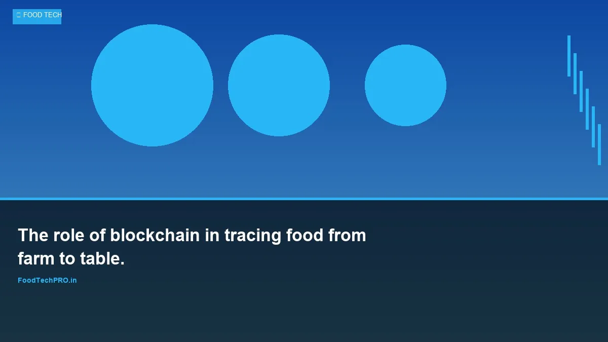 The role of blockchain in tracing food from farm to table.