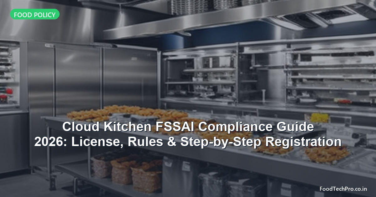 Cloud Kitchen FSSAI Compliance Guide 2026: License, Rules & Step-by-Step Registration