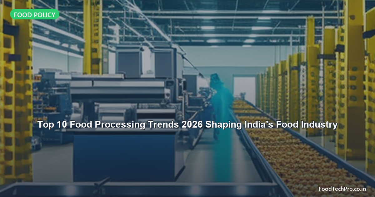 Top 10 Food Processing Trends 2026 Shaping India’s Food Industry