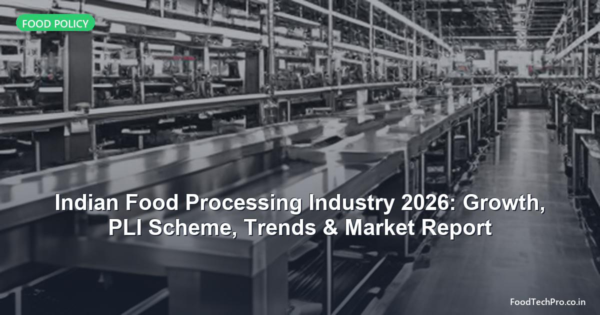 Indian Food Processing Industry 2026: Growth, PLI Scheme, Trends & Market Report
