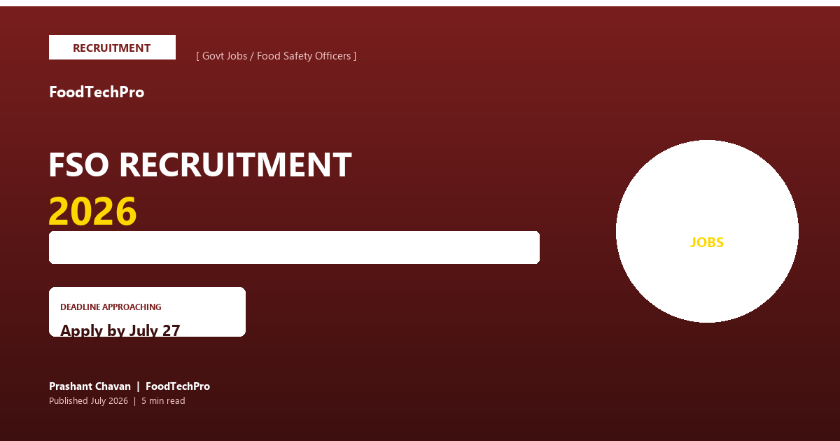 FSO Recruitment 2026: 500+ Vacancies
