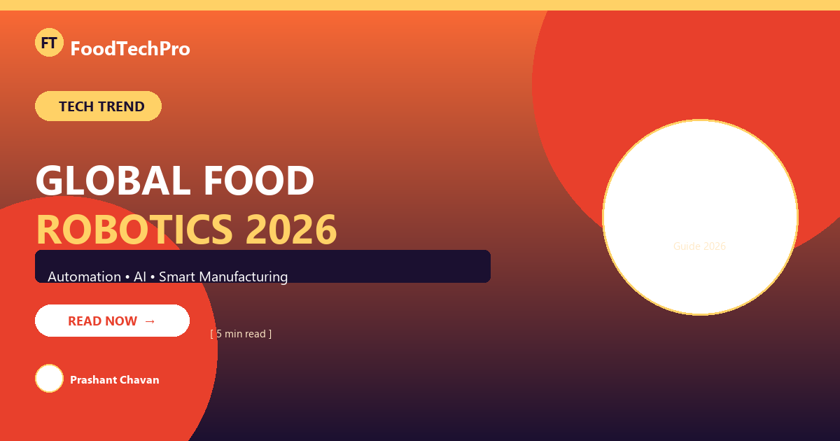 Global Food Robotics and Automation: Key Technologies Reshaping Food Manufacturing in 2026