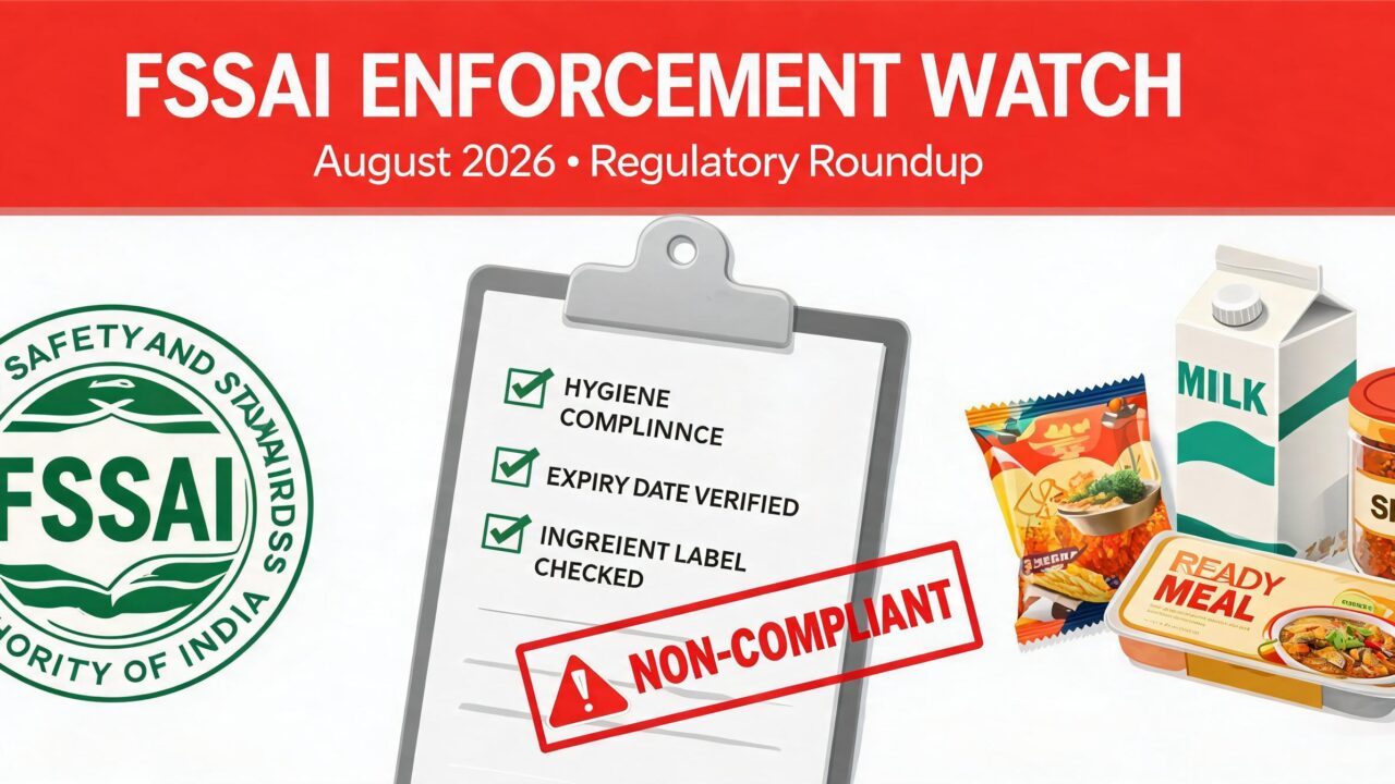 FSSAI Enforcement Watch: August 2026 Regulatory Roundup